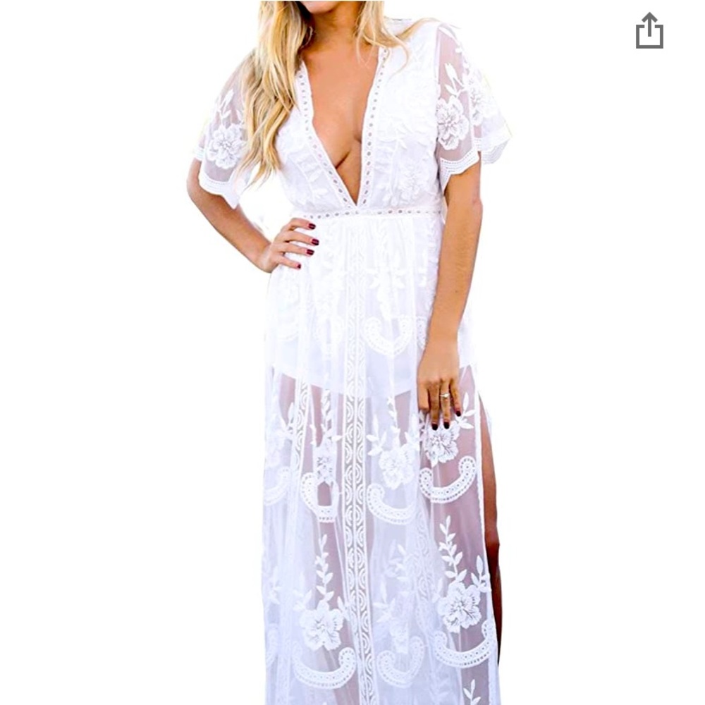 Romper lace dress